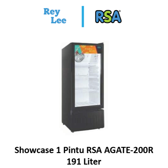 Showcase 1 Pintu RSA  207 Liter AGATE-200R
