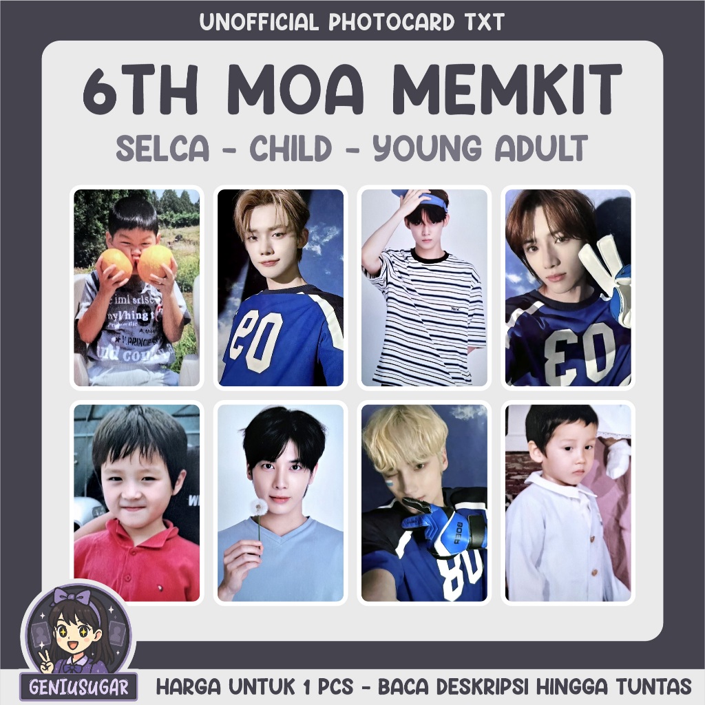 [TXT] 6TH MOA MEMBERSHIP KIT UNOFFICIAL PHOTOCARD