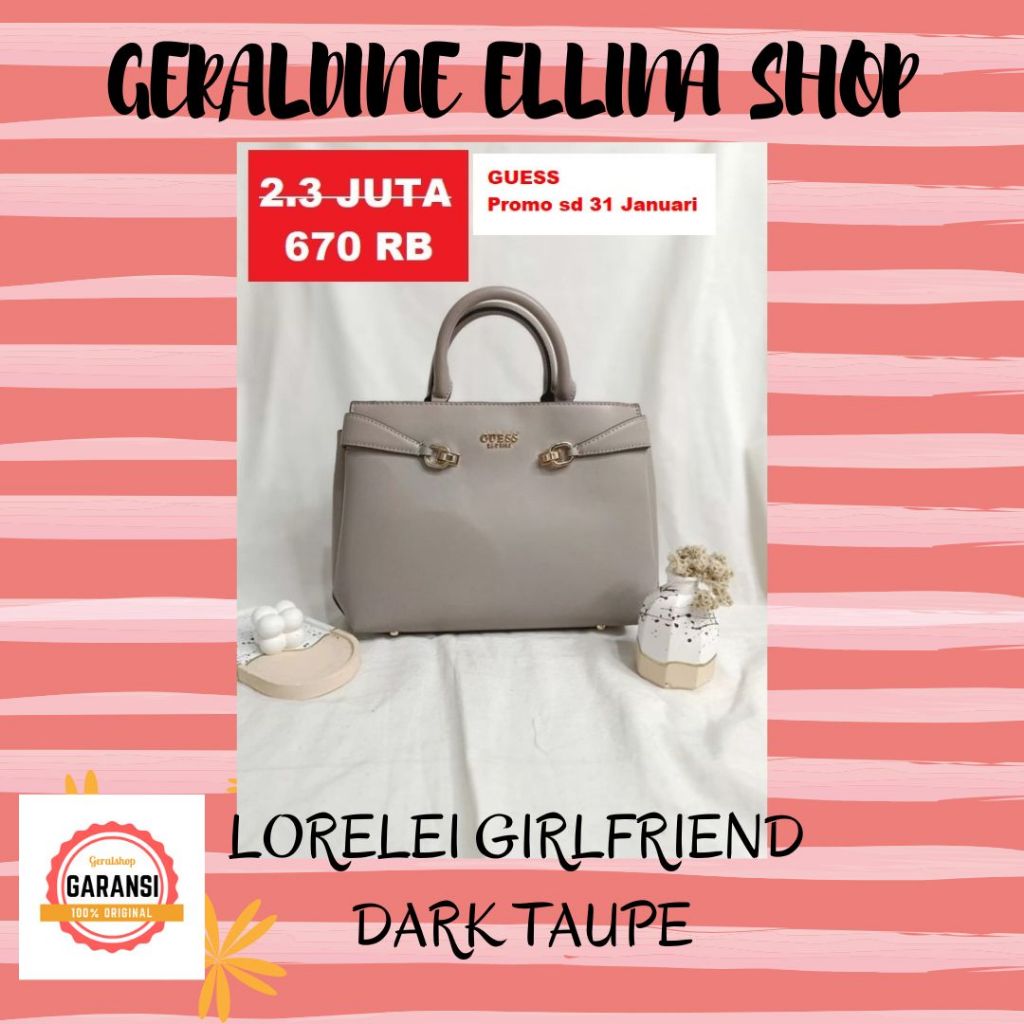 Tas Guess wanita sale satchel bag original seri LORELEI GIRLFRIEND