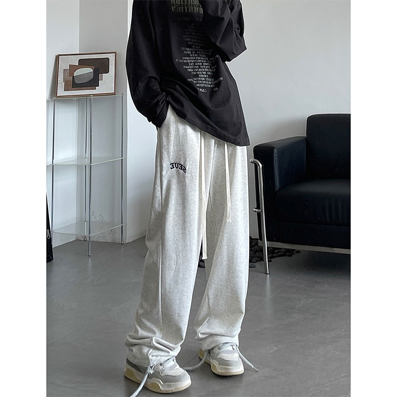 celana katun pria celana kasual pria Celana longgar unisex Celana jogging pria sweatpants pria baggy