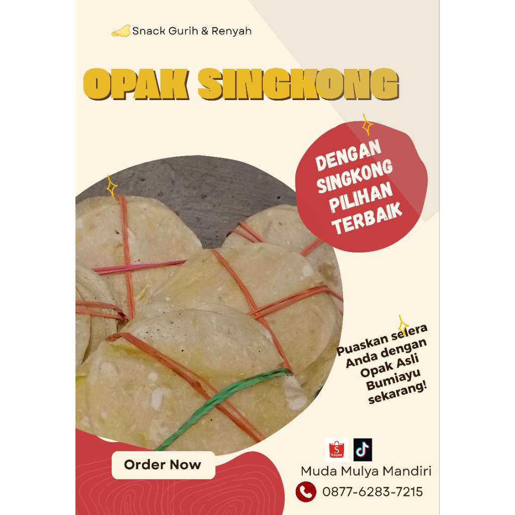 Opak Singkong Original (Mentah)