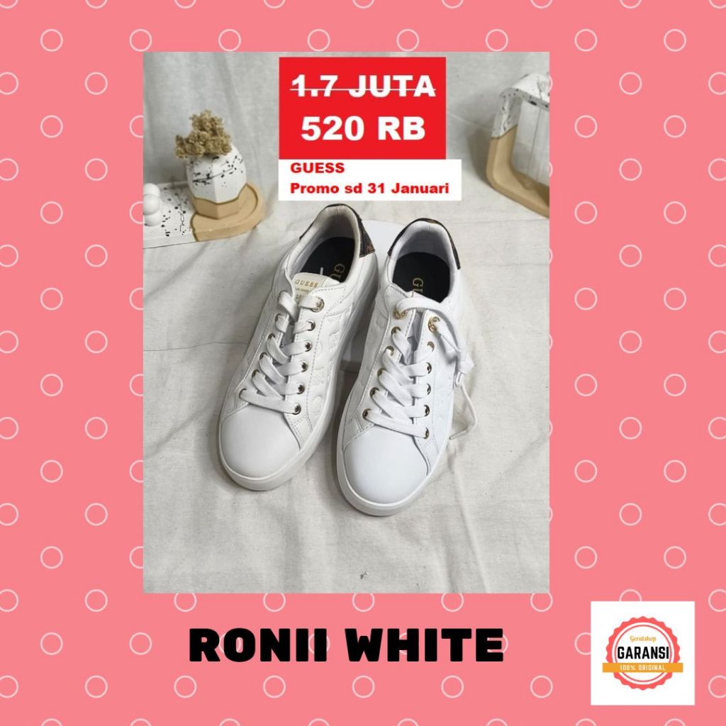 Sepatu sneakers wanita seri RONII Guess 100% original store
