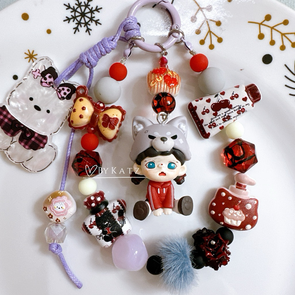 ZORA WOLF BAGCHARM PHONE CHARM GANTUNGAN LUCU