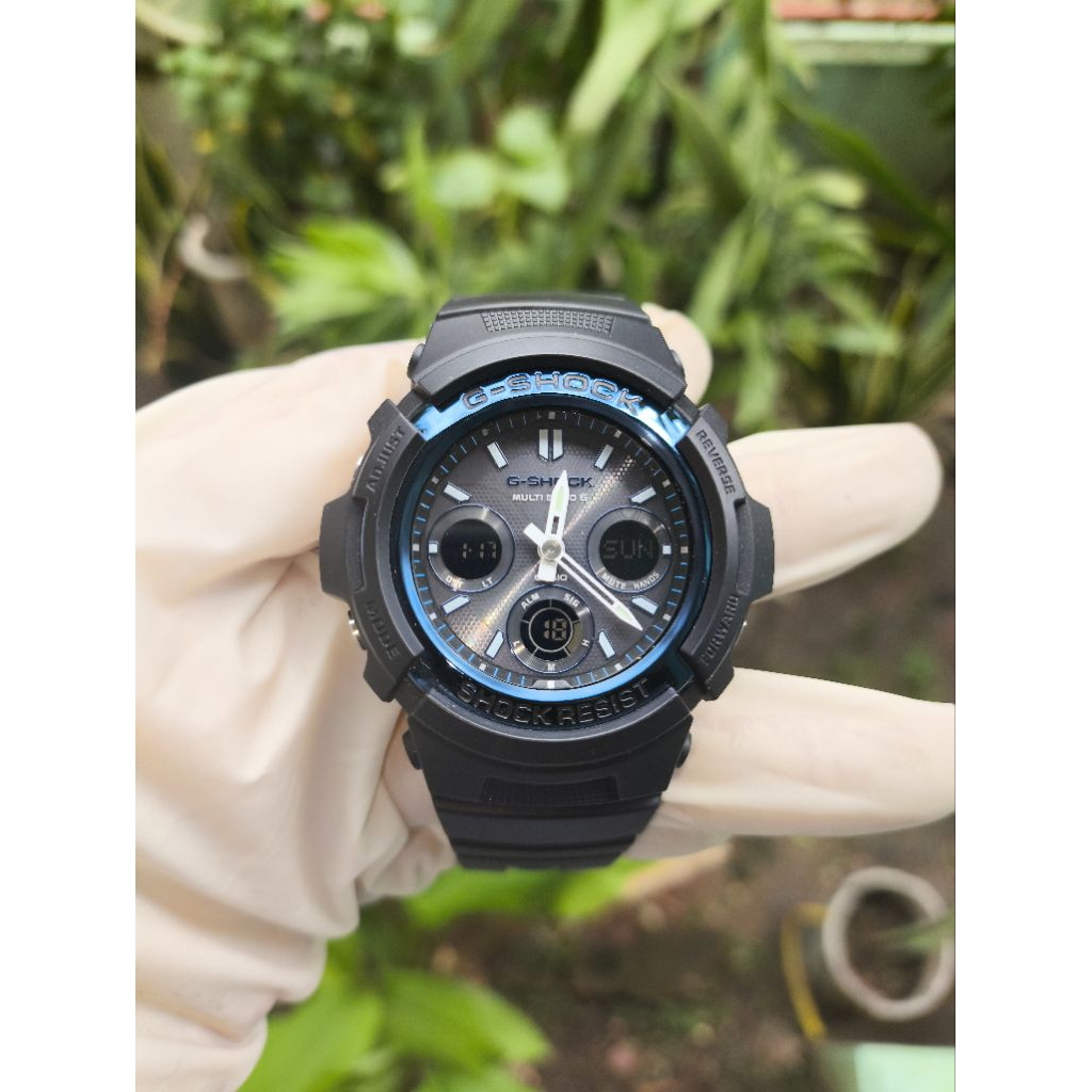 (Harga Net) Jam Tangan Casio G-Shock AWG-M100A All Original Like New Tough Solar (baterai belum di c