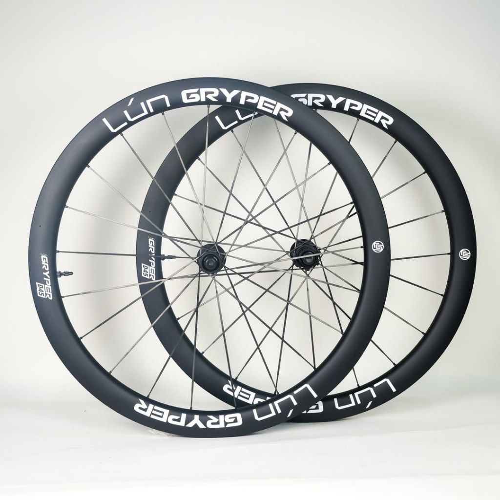 Wheelset Gravel Hyper Lun Gryper Carbon - Matte Black White Decal