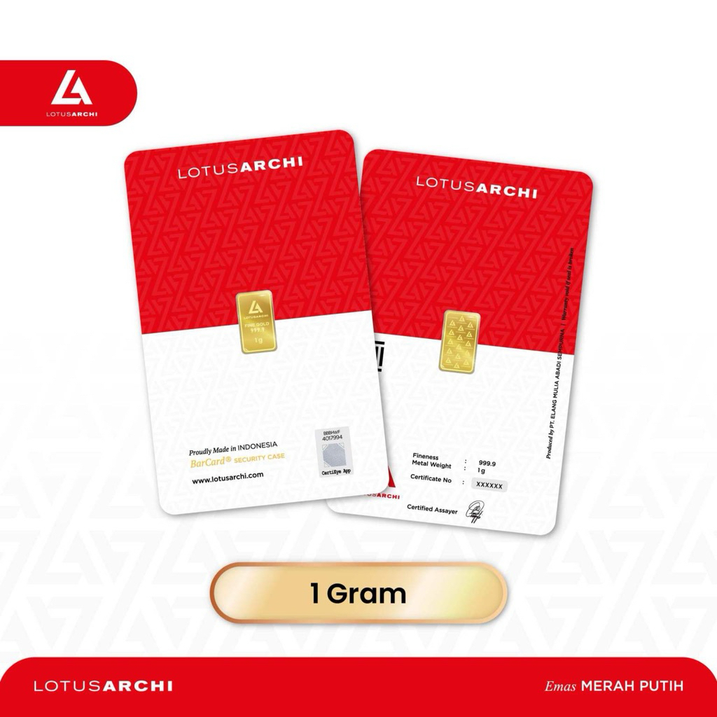 Lotus Archi 1 gram Logam Mulia Lotus Archi 1 gr