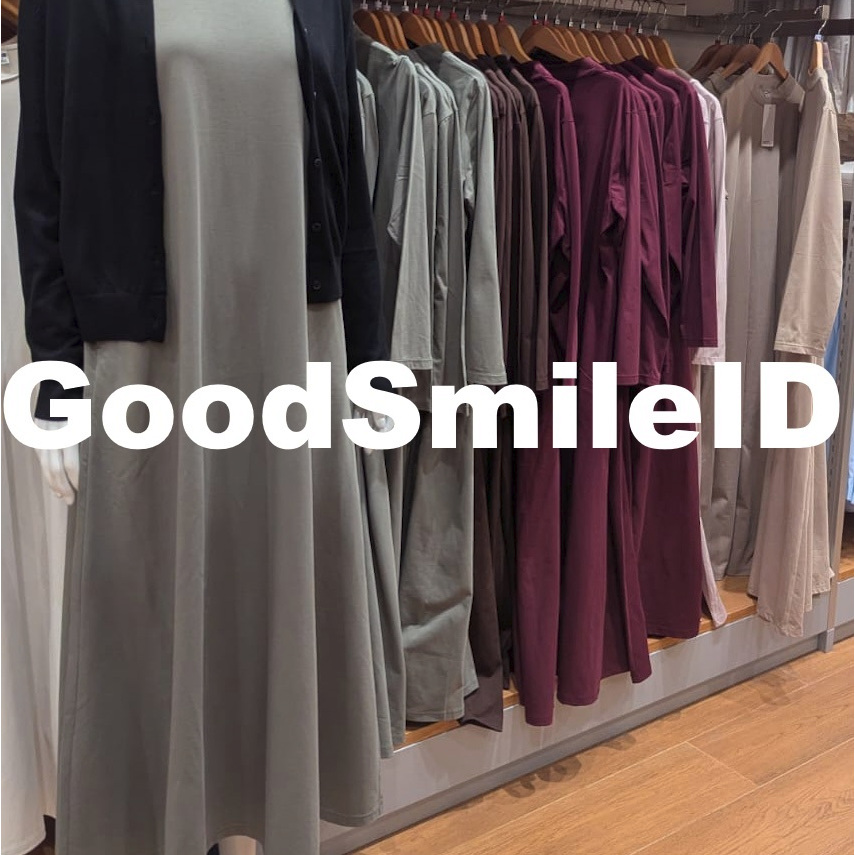 SALE Women AIRism Katun Gaun Flare  Lengan Panjang Long Dress Wanita Waffle JASTIP UNIQLO SALE