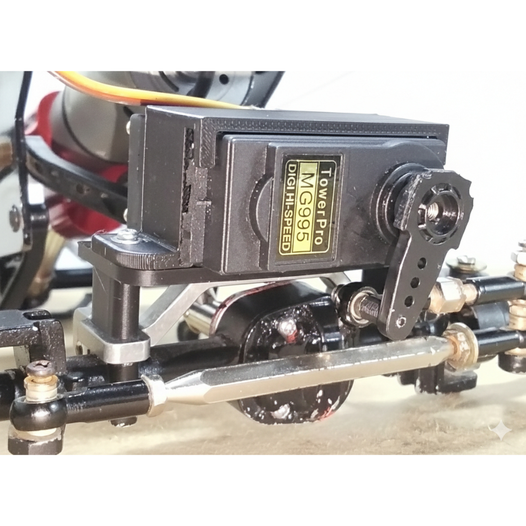 RC Parts Custom - MN Series - MN78, MN82, MN99 - Mounting / Bracket Servo Besar (Servo RC 1/10) - Up