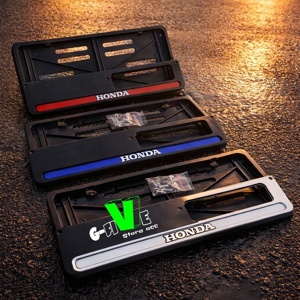 Dudukan Plat Nomor Motor Honda | Frame Plat Motor Honda | Aksesoris variasi Motor Honda