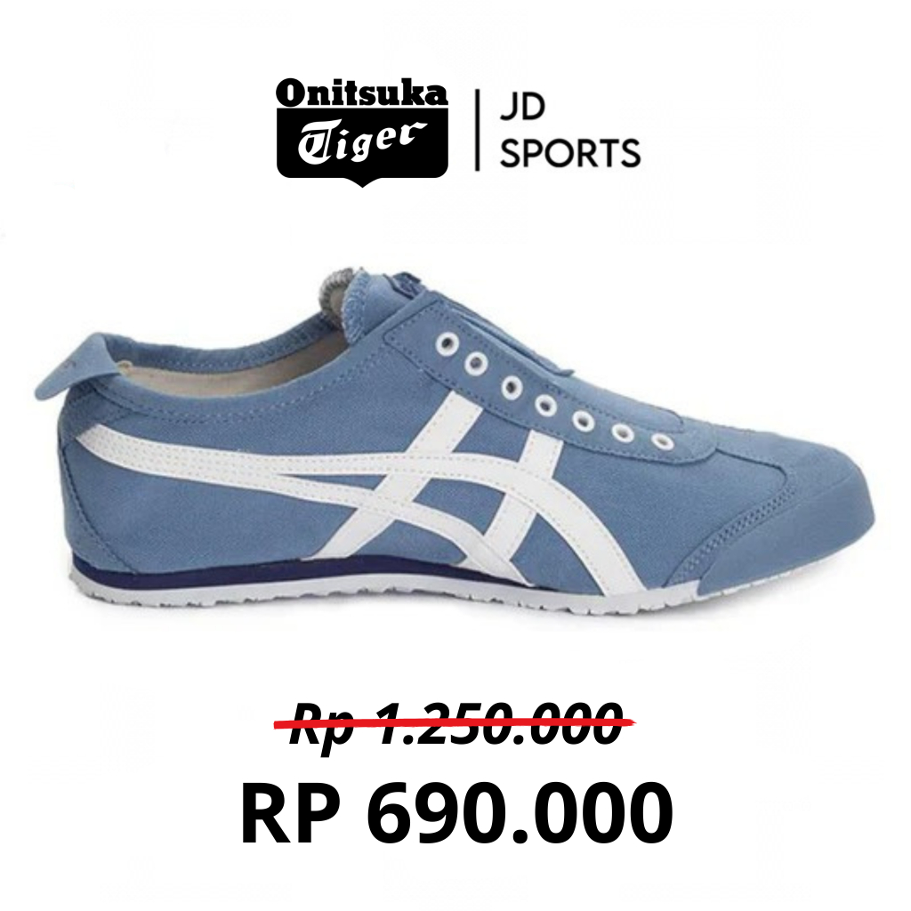 Sepatu Slip-On Onitsuka Tiger Blue Heaven /Blue White Unisex Shoes