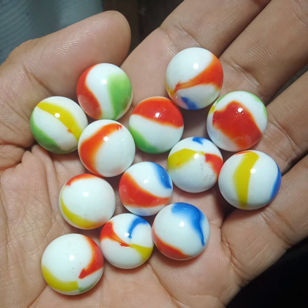 Kelereng susu JADUL MOTIF LANGKA isi 50 butir