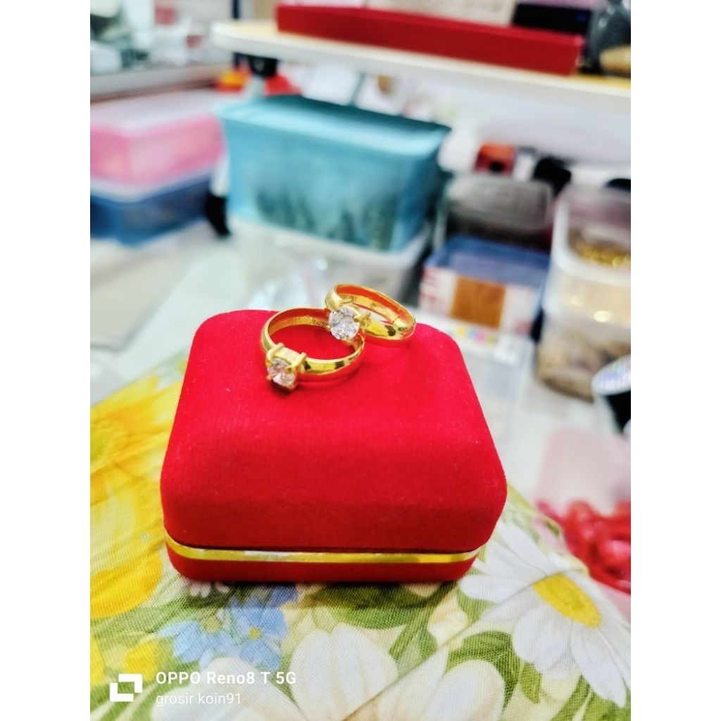 CINCIN TUNANGAN/ COUPLE KOIN91 ANTI KARAT