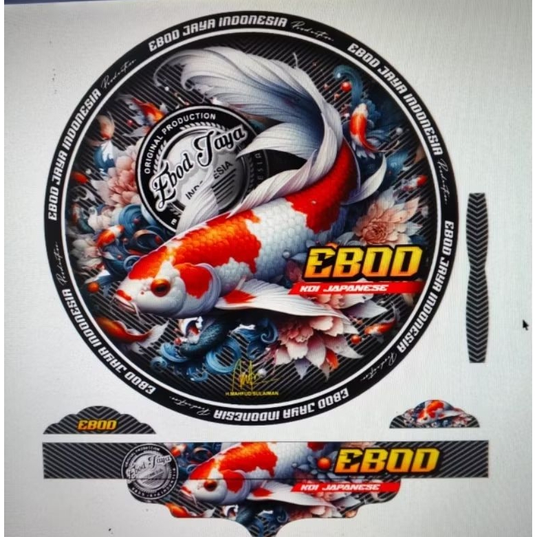 sticker decal sangkar burung murai NO2 Ebod jaya motip koi