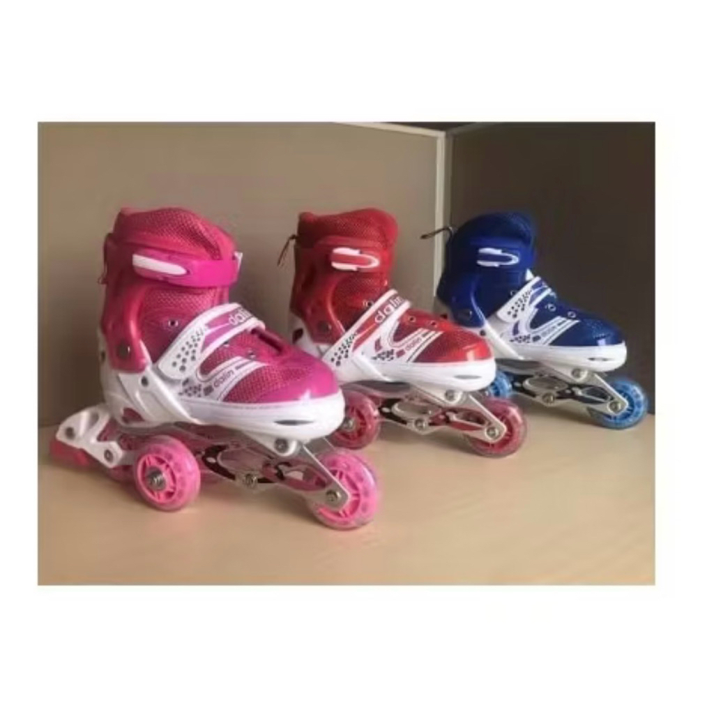 Sepatu Roda Inline Skate Anak Merah Preloved