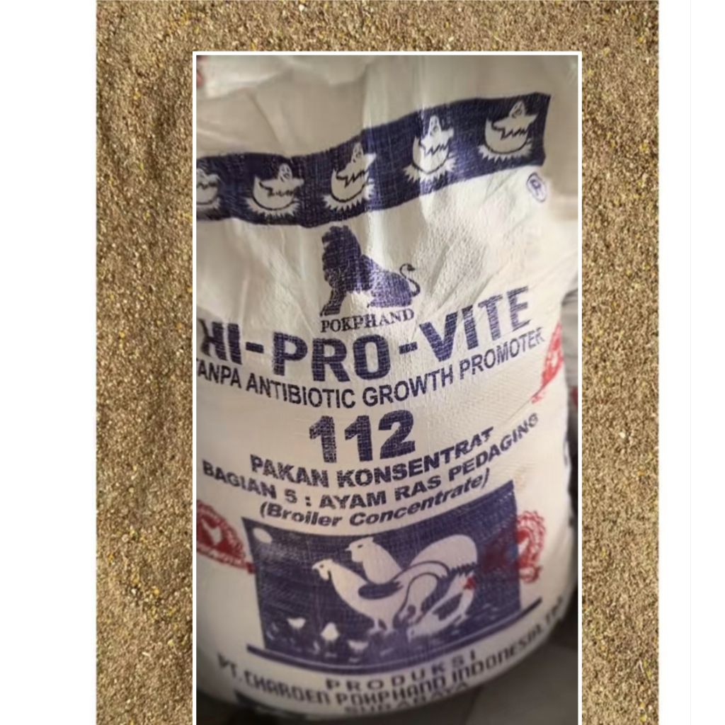 Konsentrat ayam pedaging 112 pakan ternak 15kg.