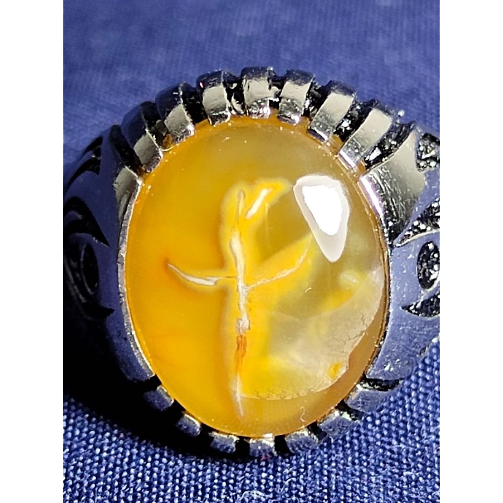 Natural Chalcedony, MYSTIC, KERIS / Batu Anggur Motif, SAKRAL, KERIS