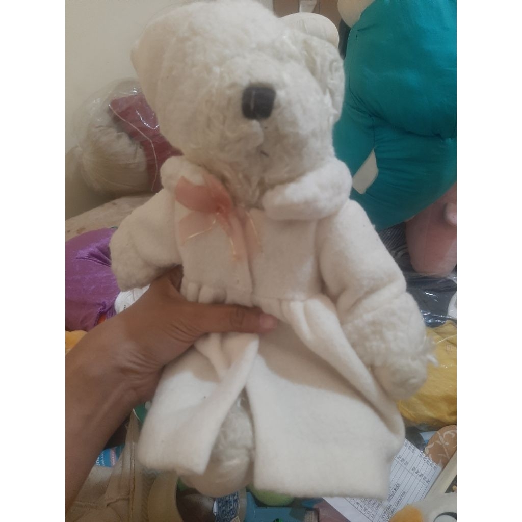 boneka teddy classic klasik artikulasi kostum