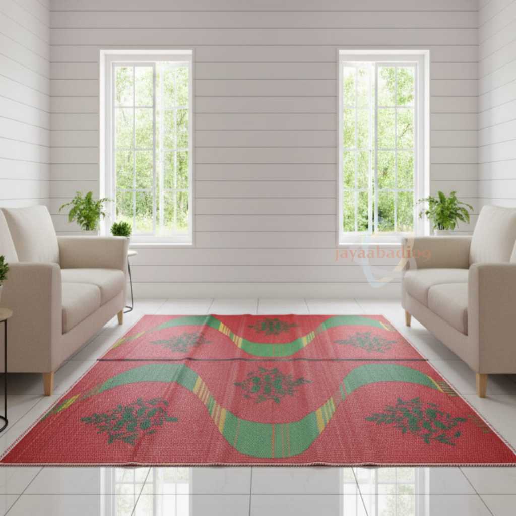 singa laut karpet lantai Tikar Lipat 2x3 Meter Karpet Anyam Plastik Tebal premium Lesehan Keluarga