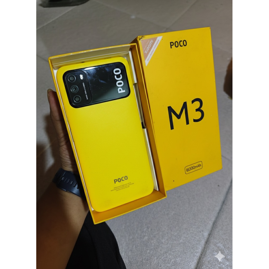 POCO M3 6/128 - POCO KUNING - POCO SECOND