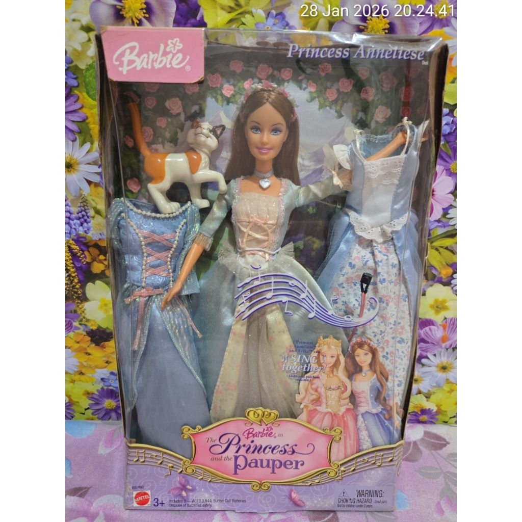 barbie princess and the pauper erika mattel doll