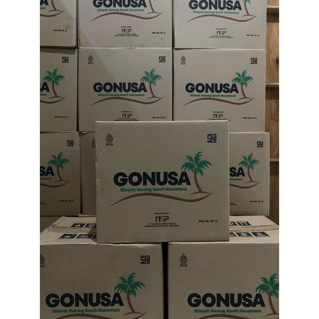 Minyak Goreng Gonusa Grosir per dus - Praktis, Ekonomis, Sembako, Skala besar