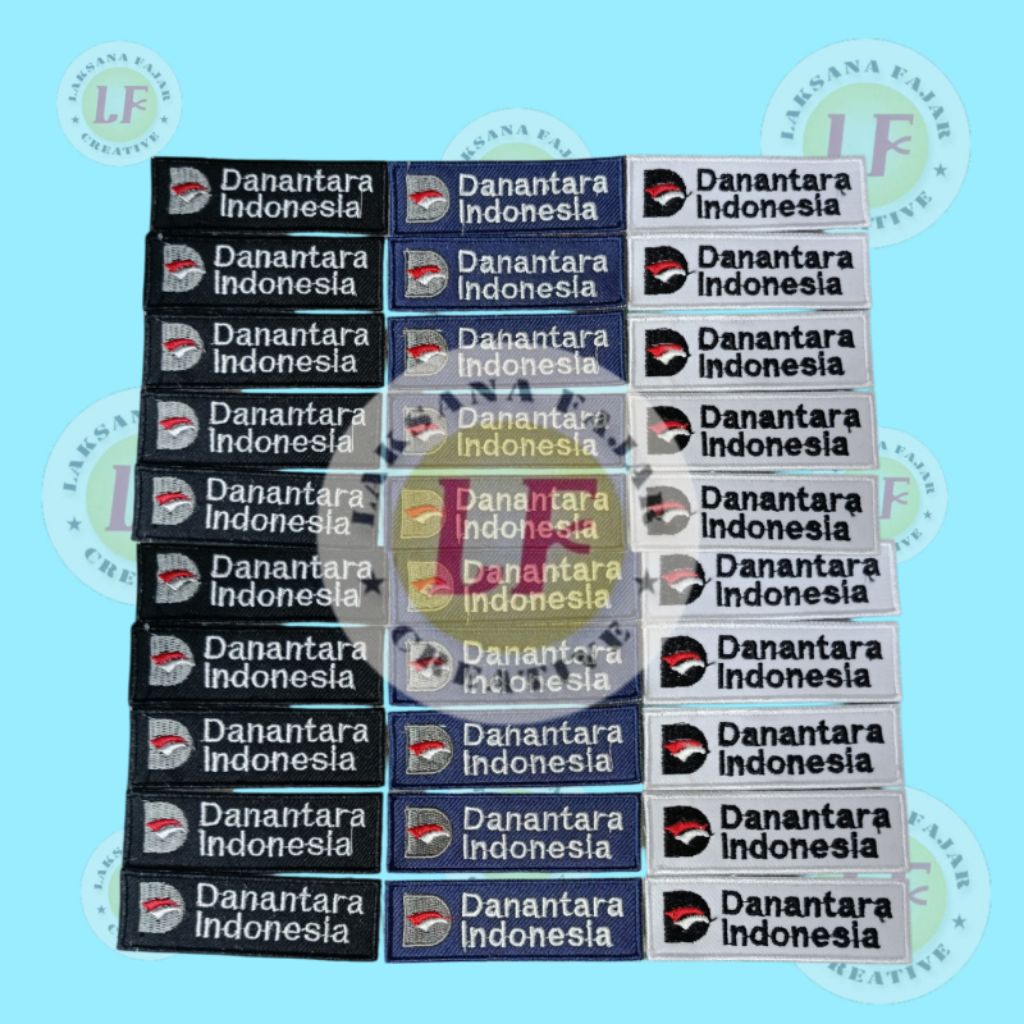 bordir logo Danantara Indonesia