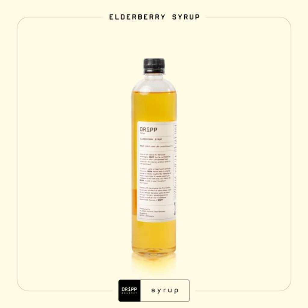 Dripp syrup elderberry 760ml - Sirup minuman rasa elderberry - dripp syrup