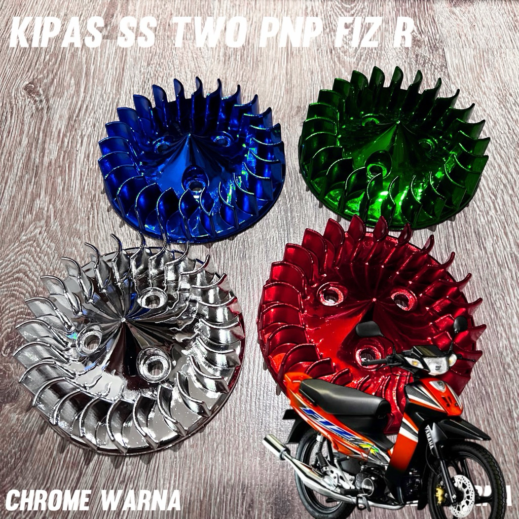 KIPAS SS TWO PNP FIZ R CHROME WARNA MALAYSIA FORCE 1 MERAH BIRU HIJAU