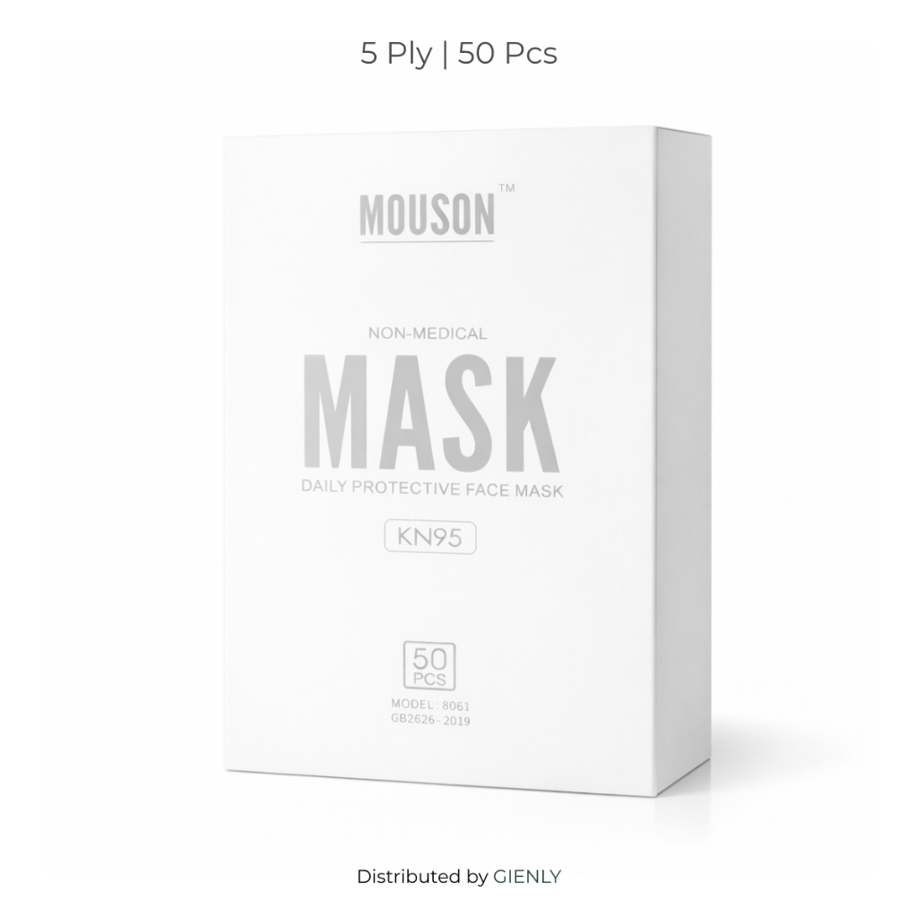 Mouson KN95 Masker 5 Ply – Daily Protective Face Mask | Isi 50 pcs | GIENLY
