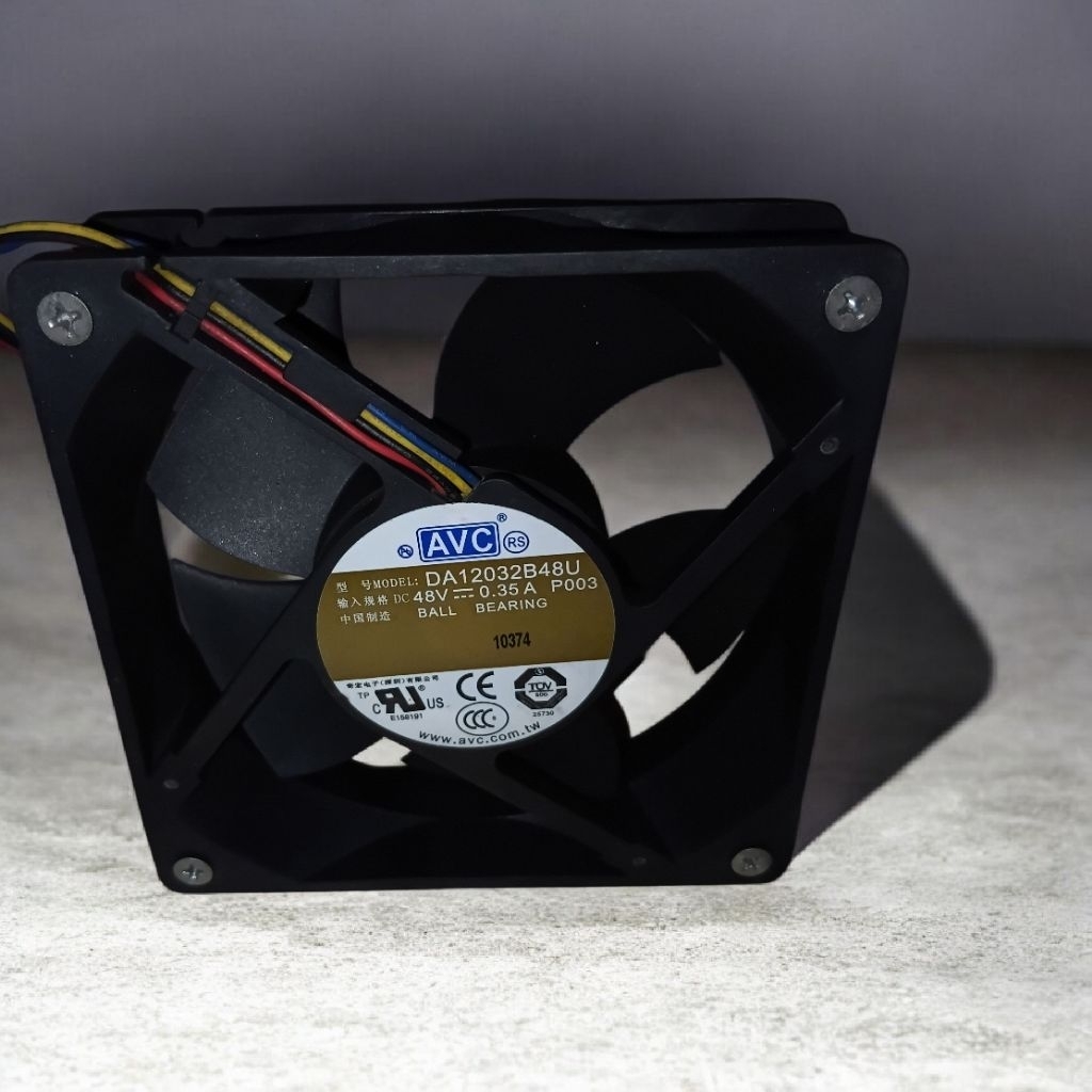 kipas fan avc cabutan 12cm Dc 48v 0.35a tebal normal