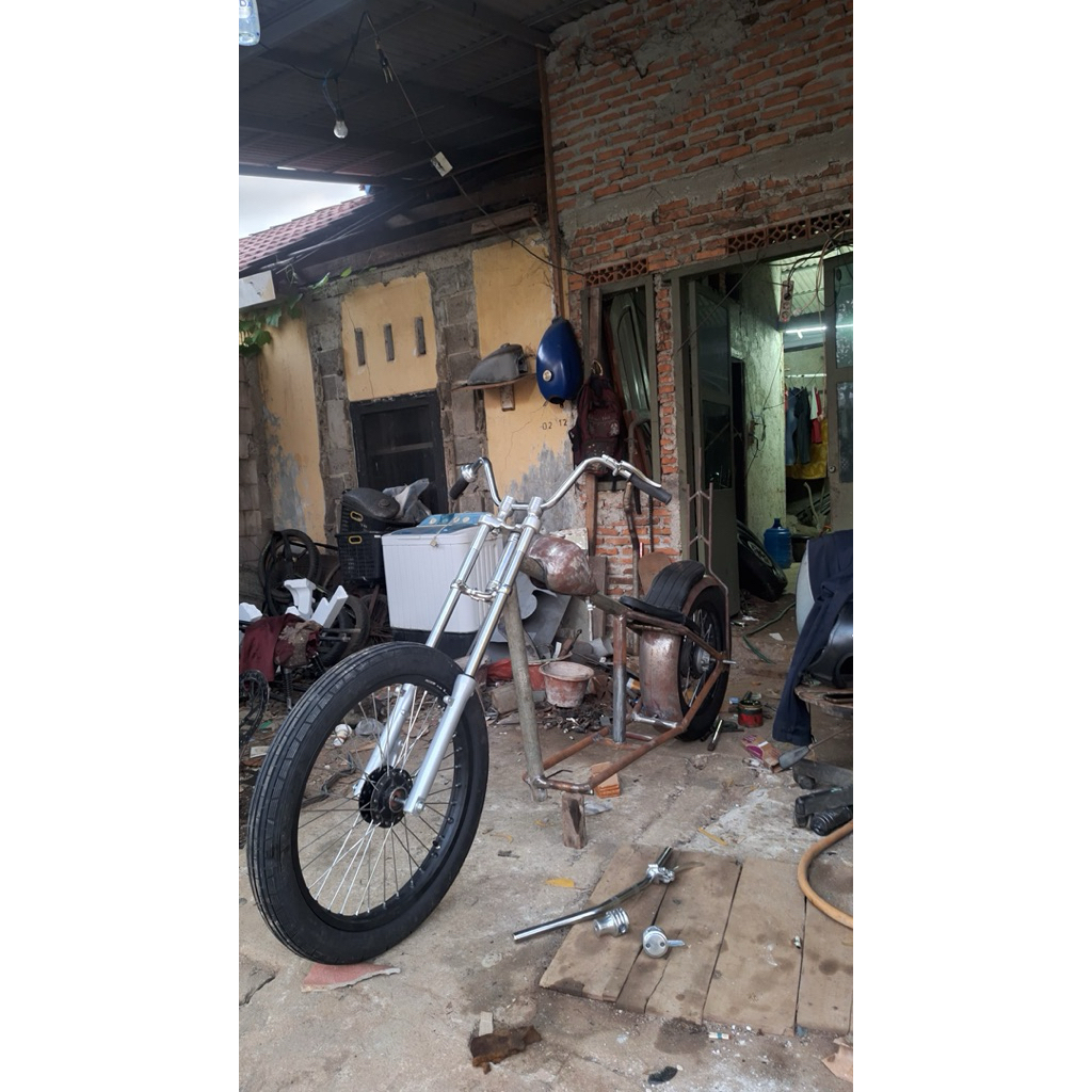 frame chopper custom, rangka chopper custom handmade