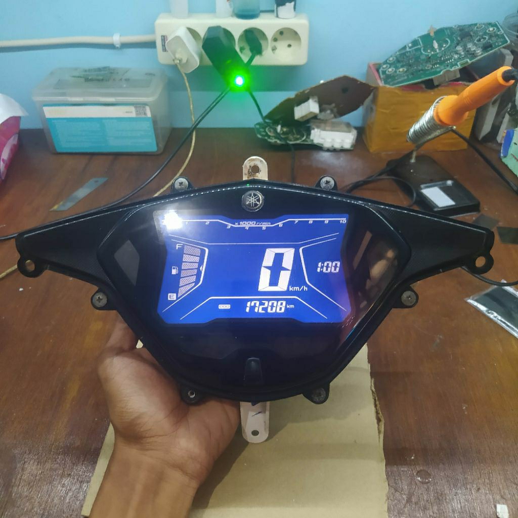 spidometer speedometer kilometer yamaha aerox 150 2017-2018 original fungsi normal