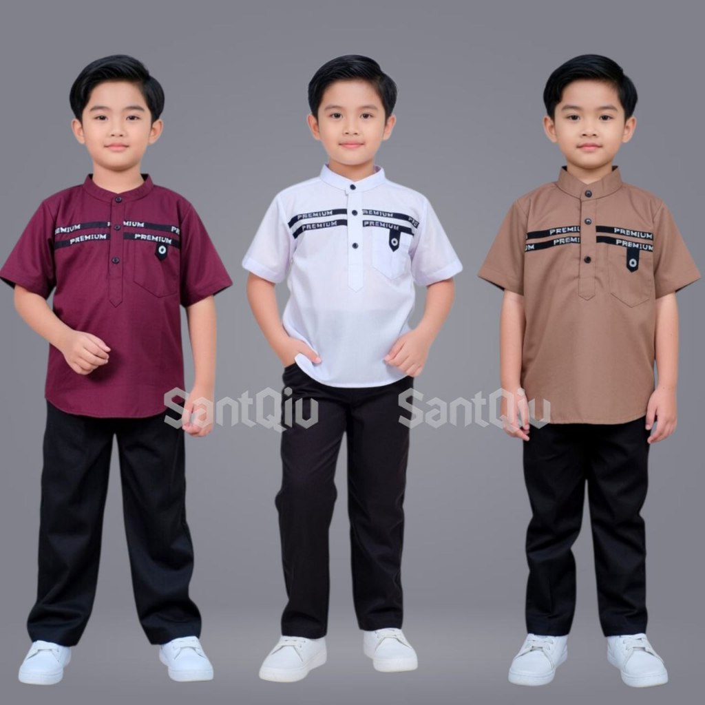 Baju Koko Anak/ Setelan Baju Koko Anak / Stelan Baju Kemko Anak 2-9 tahun