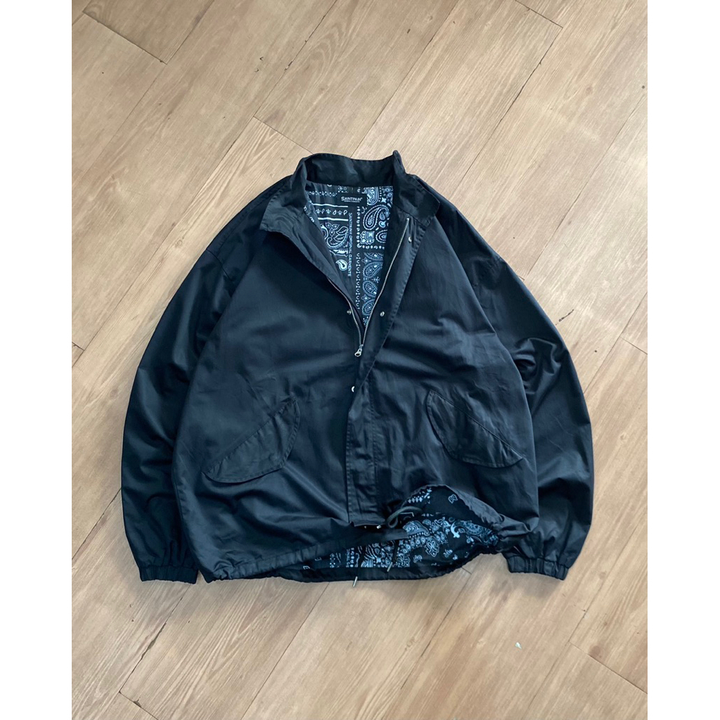 BOXY OVERSIZE SAINTPAIN PAISLEY BANDANA M65 FISHTAIL SHORT JACKET