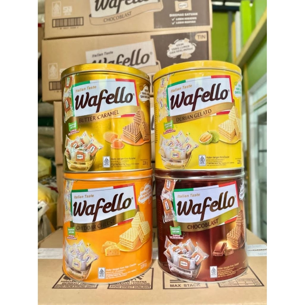 Roma Wafello Wafer Kaleng 234 g 1 dus (6pcs)