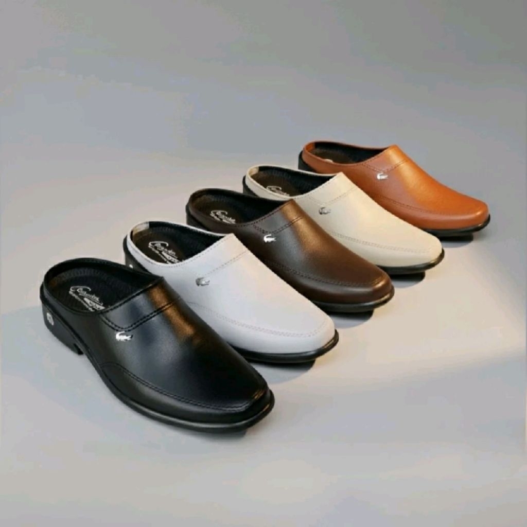 sepatu slop pria formal crocodile - sepatu kulit slop Bustong