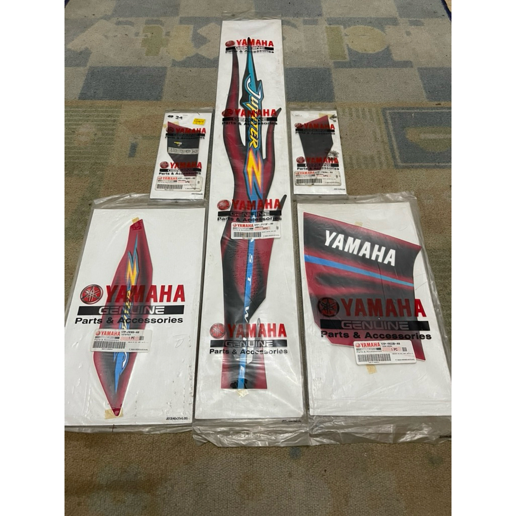 Graphic Striping Jupiter Z Castwheel Merah 2005 2006 Original