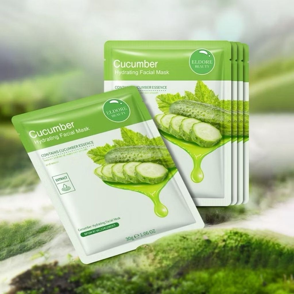 ELDORE BEAUTY Cucumber Moisturizing Facial Sheet Mask
