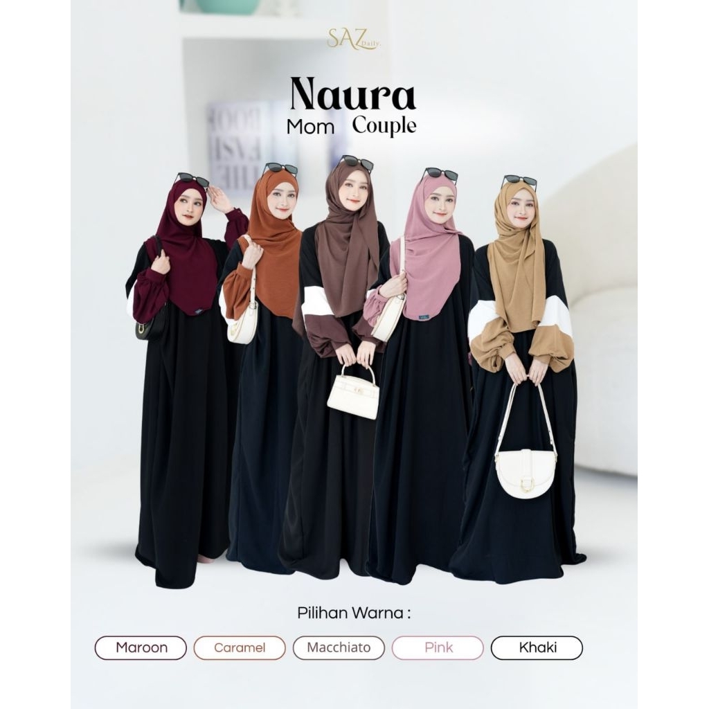 Abaya couple ibu dan anak/ Abaya PO/ cantik