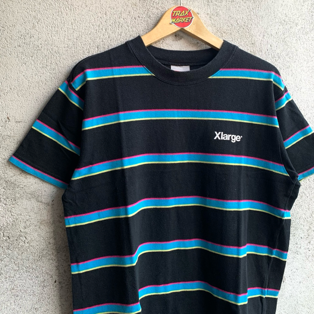T-shirt Xlarge Clothing Stripped • Size L • Streetwear Pria Original