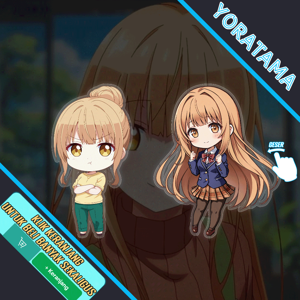 Gantungan Kunci Mahiru Shiina Otonari Tenshi, Keychain Anime Lucu Murah