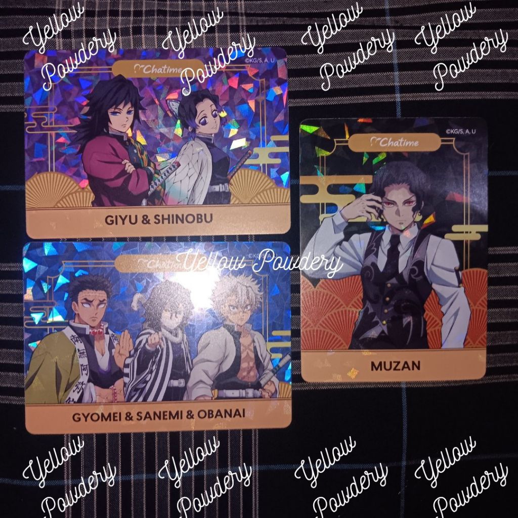 DEMON SLAYER X CHATIME KIMETSU NO YAIBA COLLECTIBLE CARD LIMITED EDITION OFFICIAL MERCHANDISE ORIGIN