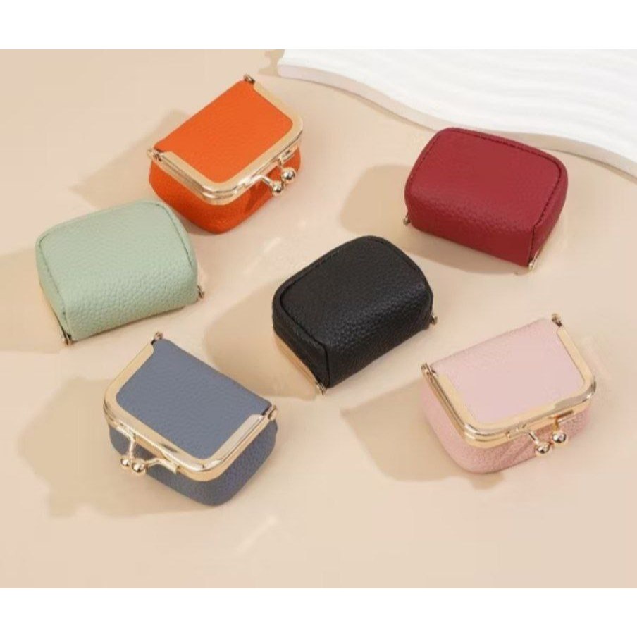 Mini Leather Wallet / japanese mini jewelry Bag