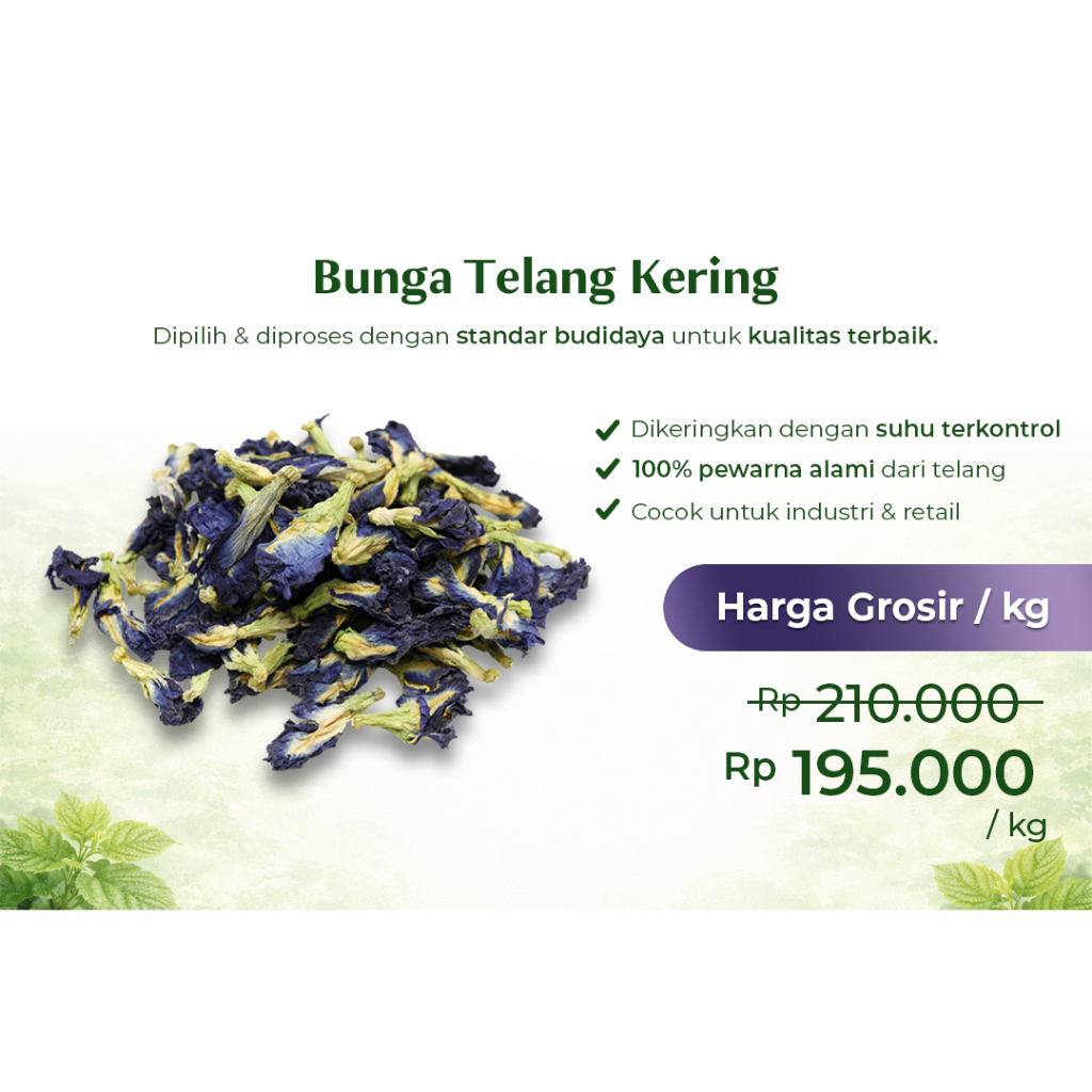 Bunga Telang Kering 1kg