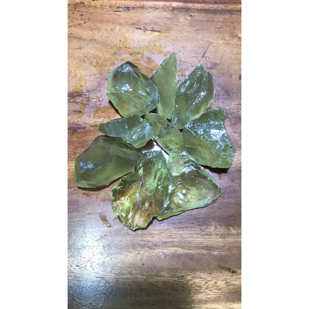 Crystal Citrine / Batu permata Kristal Citrine 200gram