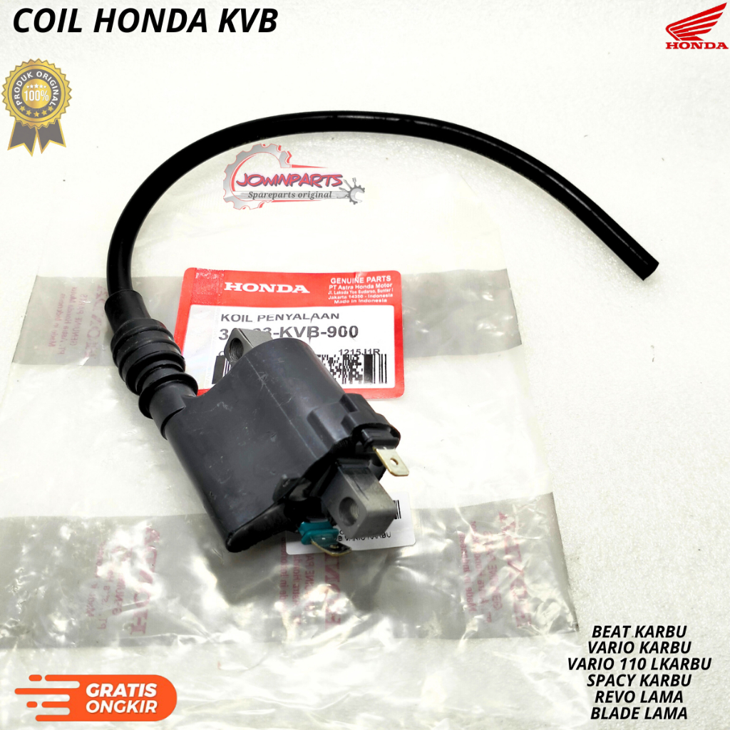 Coil BEAT KARBU,VARIO KARBU,SPACY KARBU,REVO LAMA,BLADE LAMA,KVB,AHM berkualitas original asli ori