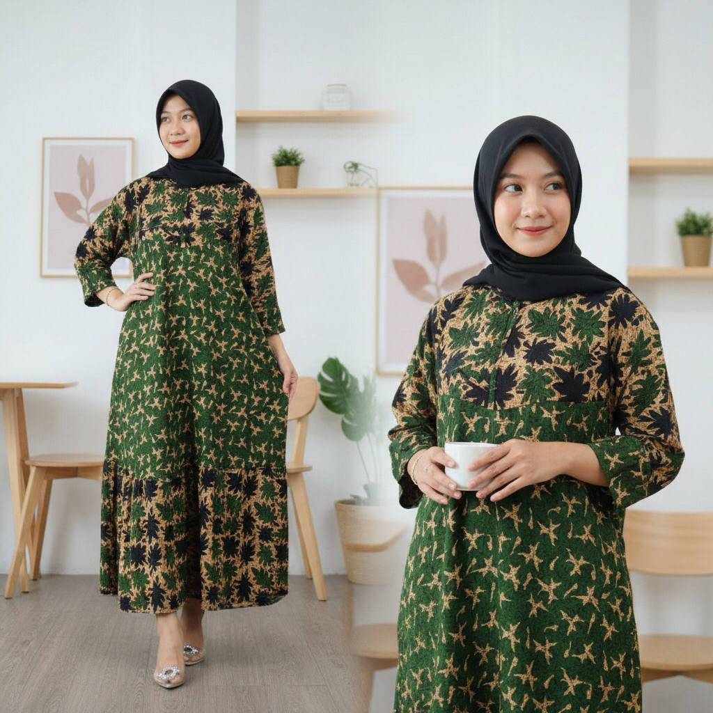 RUMINA (LD 115 PB 130) SACKDRESS NENCY SACKDRESS PREMIUM ORIGINAL BATIK CAP WARNA CANTIK BAHAN SAMIT