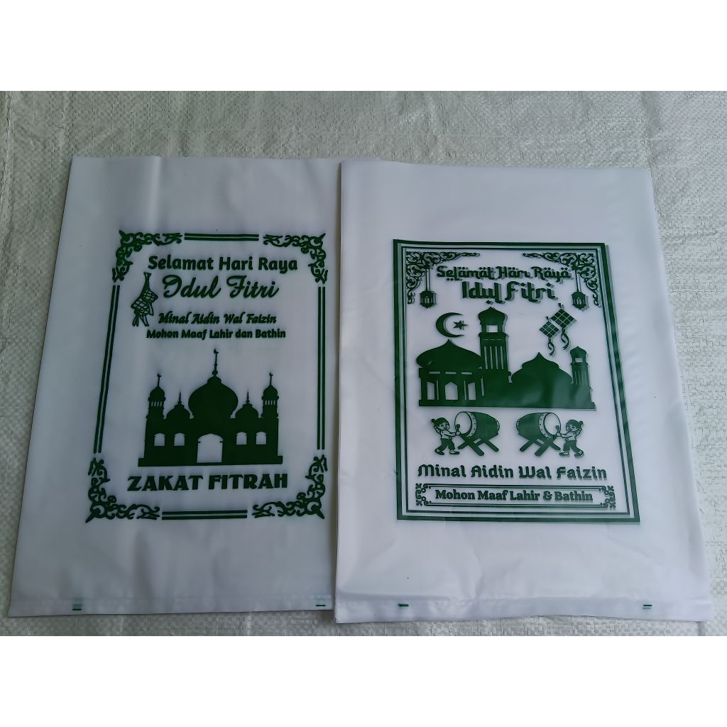 Plastik beras ZAKAT IDUL FITRI 3 kg isi 100 lembar