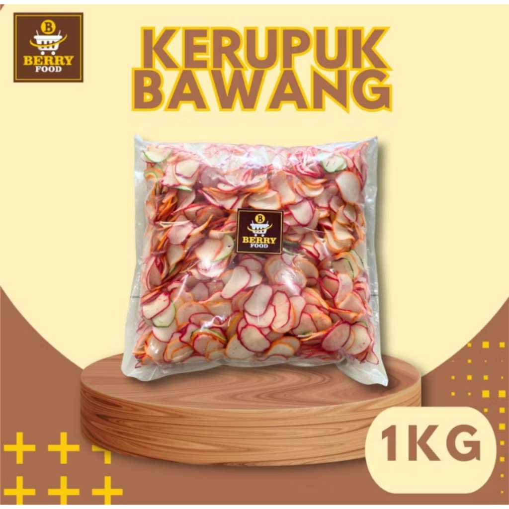 Kerupuk Seblak Murah Kerupuk Bawang Kerupuk Merah Mentah 1kg