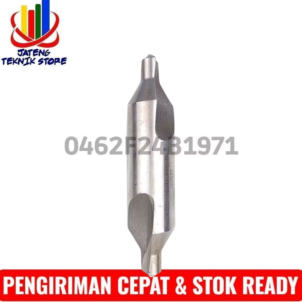 Center Drill 12mm x 25mm 60 Derajat Bor Center Okabe Guehring